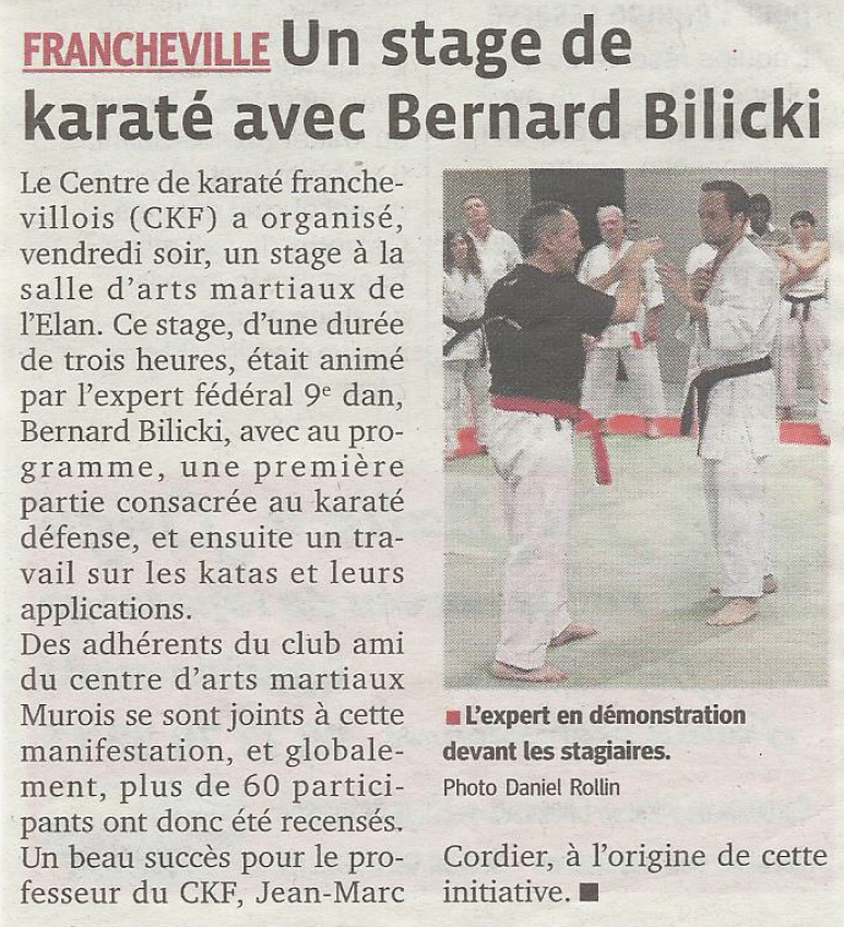 Stage Bilicki CKF Progrès