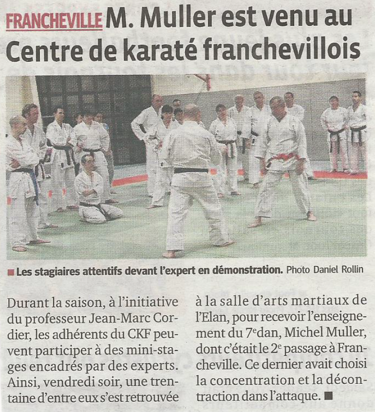 Stage Muller CKF Progrès